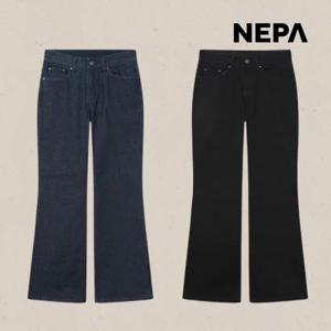 네파 여성 겨울 부츠컷 청바지 데님 팬츠 블랙진 진청 7L81667