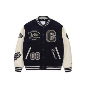 커버낫자켓 JQS CO2403JK07-NA 컬리지 C 울 바시티 네이비