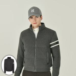 [헤지스골프] 남성 구스다운 니트 점퍼 차콜그레이 HUSW5D751CG