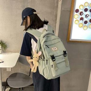 쿨샵 토끼인형 키링 데일리백팩 여성 캐주얼 백팩
