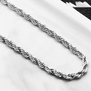 써지컬스틸 남자 목걸이줄 로프 써지컬 체인 목걸이