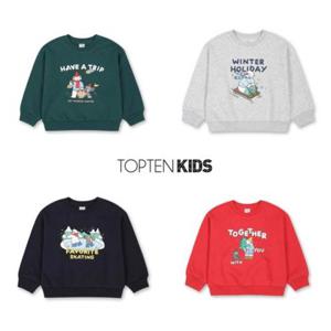 [탑텐키즈]공용) 아홉시바니 홀리데이 플리스 스웨트셔츠 (MKG1TR3802)