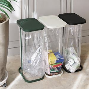 [리본제이]레트로 가비지백 스탠드 분리수거함 쓰레기봉투거치대