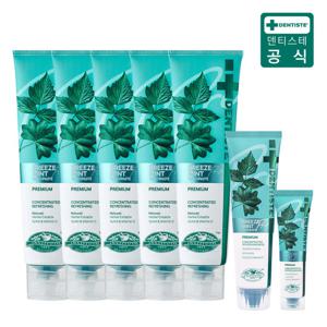 최신상 덴티스테 브리즈민트 프로 180g*5+60g*1+20g*1 입냄새제거 불소치약