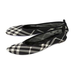 버버리 체크 베이비 발레리나 여성 플랫슈즈 8096867