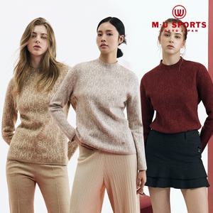 [MU SPORTS] 엠유 버드아이 자카드 울 블랜딩 모크넥 1종