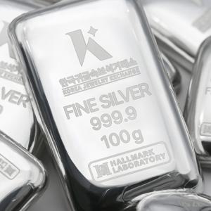 [한국귀금속보석거래소] 100g 진공 실버바 999.9 포나인 은투자 은바 은테크 은시세