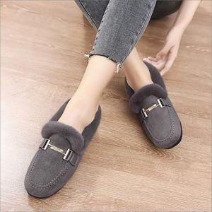 여성 퍼 로퍼 방한 신발 겨울 로퍼 30대 40대 50대 WFKM4E4