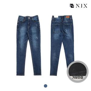 [닉스][닉스]여성 기모 M톤 워싱 부분밴딩 컴포트 온부 스키니_FNNWDPK522M