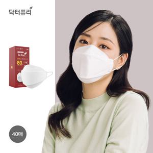 [닥터퓨리] KF80 뉴에스 황사마스크(개별포장) 20매 x 2입