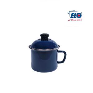 ELO 로얄블루 법랑  밀크팟 14cm