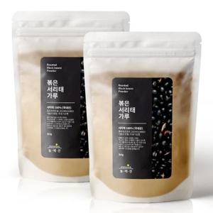[더블유쇼핑]늘해찬 국산 볶은 서리태 가루 분말 검은콩 검정콩 300g x 2개_16499692_588707