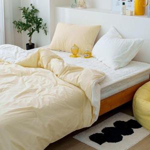 고급스러운 호텔식 극세사 베딩 차렵이불패드세트 SS 옐로우 WFL7S8W
