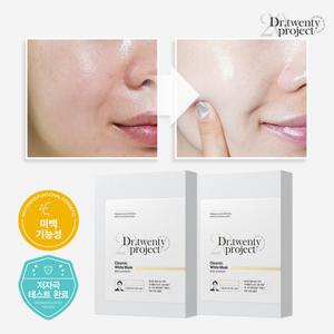 ★1+1/총20매★ 닥터트웬티프로젝트 미백 마스크 1Box(30ml*10ea) x 2