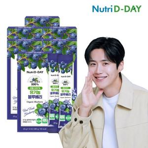 [뉴트리디데이] 리얼 100% NFC 착즙 유기농 블루베리 스틱 6박스 총84포