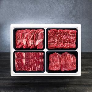 [식탁이야기] 마장동한우 구이15호 선물세트 1.6kg (등심,채끝,갈비살,사태 각 400g씩 / 1++등급)