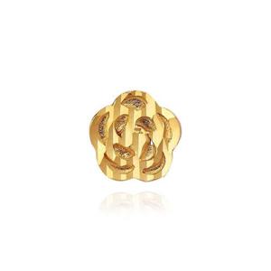 갤러리아_여자 순금 한쪽 미니 귀걸이 장미 24K