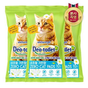 LG유니참 감자&사막화 Zero 고양이패드 10매(향) x 3팩