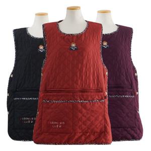 이솔홈 네코 옆트임 털조끼 기모 앞치마