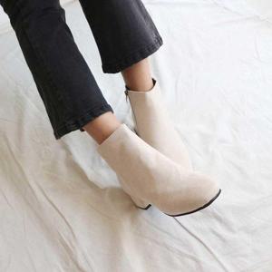 겨울부츠부추신발 편한 캐주얼 앵글 부츠 245 발목 구두 데이트룩 코디 결혼식하객구두 HW4BD557