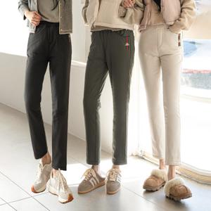 [빠른배송] 강력한 온기 포인트 일자 패딩 팬츠