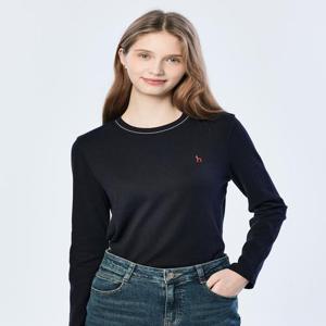 헤지스 여성 에센셜 긴팔 티셔츠 네이비  (HSTS5AC15N2)