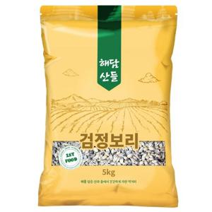 국산 검정보리쌀 5kg l 흑보리 블랙보리 잡곡 l 지퍼팩 포장