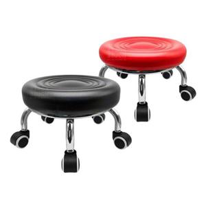 조립식 동글뱅이 의자 1P 쿠션 스틸다리 청소의자 (WFFUD6S)