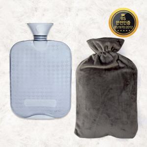 (무료배송)보온 물주머니 2L & 커버 그레이