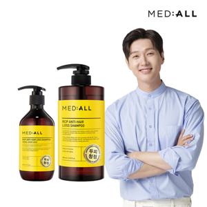 메디올 두피 청정 탈모 비듬 완화 약산성 샴푸 800ml+300ml