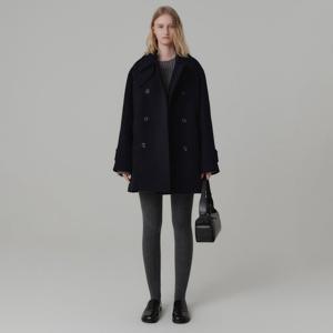 [룩캐스트]셀리나 울 하프 코트_다크 네이비 / CELINA WOOL HALF COAT_DARK NAVY