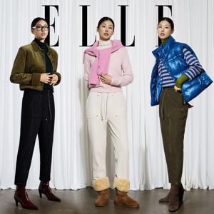 (현대홈쇼핑) [ELLE]엘르 25FW 기모본딩 코듀로이 팬츠 3종