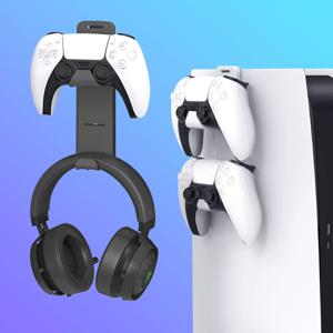 플스5 듀얼센스 컨트롤러 헤드셋 2단 거치대