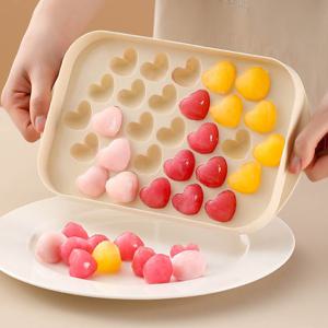 1+1 귀여운 하트 플라스틱 아이스 몰드 얼음틀 (29구)