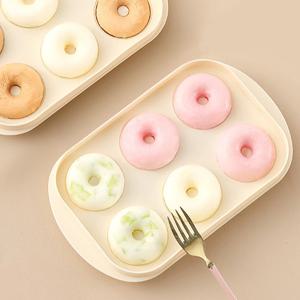 1+1 귀여운 도넛 모양 플라스틱 아이스 몰드 얼음트레이 (6구)