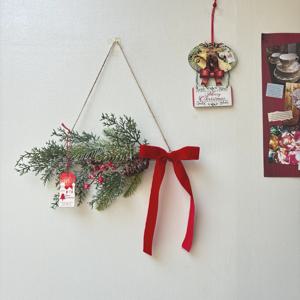 크리스마스 리스 몽실몽실 귀여운 스노우 가랜드