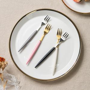 큐티폴랑 커트러리 명품 신혼 수저 세트 티포크 (골드/실버)