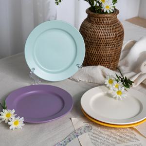 홈카페 파스텔 도넛 원형 접시 M (17.5cm)