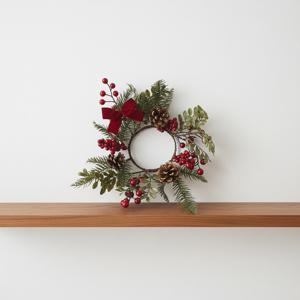 크리스마스 리스 장식 테이블 식탁 인테리어 겨울 소품 캔들링 카페 현관 벽장식 가랜드