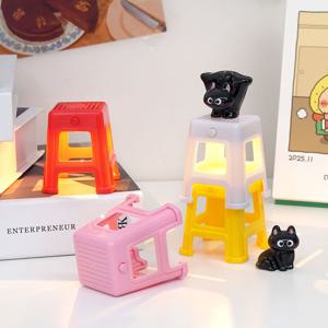 인테리어 소품 미니 포장마차 사각 의자 무드등 GHL15