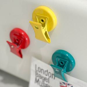 초강력 자석 클립 걸이 냉장고 현관문 무타공 서류집게 게시판 메모홀더