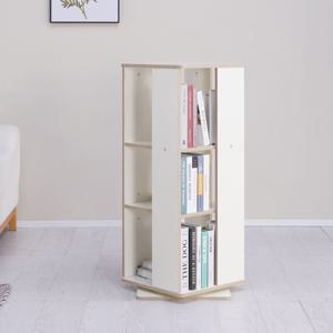 로우 조립회전책장 3단 DIY 360도 회전 북선반 수납 책장