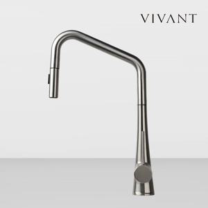 주방수전 360도 회전목 원홀 싱크대수전 매트실버 VA130 MS Edge