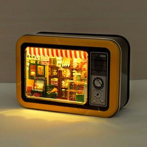 [DIY]미니어처 하우스 레트로 티비 - 문방구(노랑)