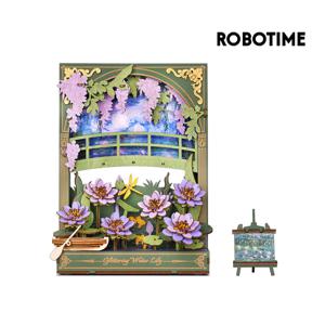 DIY 우드 LED 수련 탁상장식 (TH001)