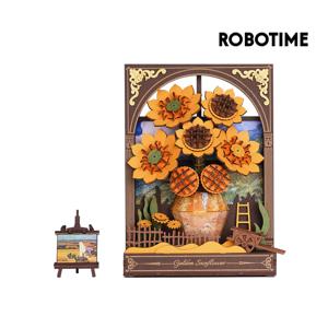 DIY 우드 LED 해바라기 탁상장식 (TH002)