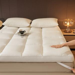 호텔식 침대 매트리스 퀸 바닥 토퍼 패드 접이식 매트