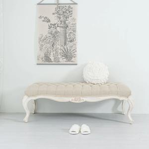 노스텔지 엔틱 패브릭 베드벤치