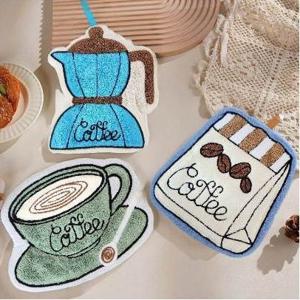 캐릭터 고리수건 고리형 핸드타월 주방 극세사 행주 욕실 수건 커피 3colors