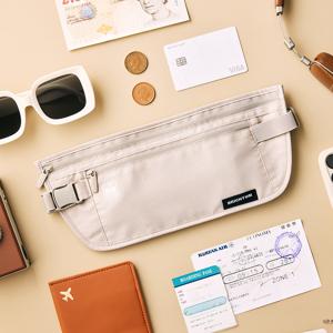 RFID차단 허리 안전 복대 해외 여행 도난 방지 안티스키밍 허리 지갑